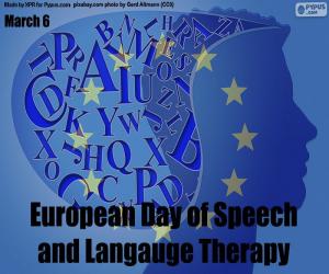 yapboz Avrupa Konuşma ve Langauge Terapisi Günü